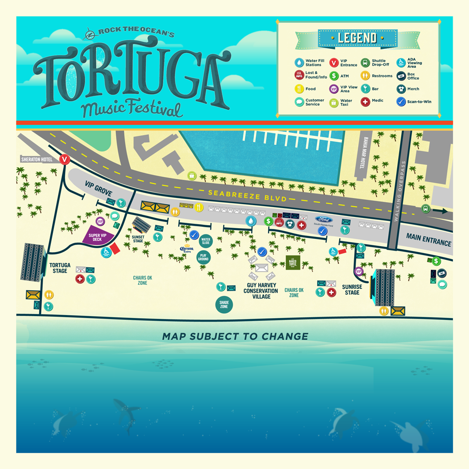 2014 Tortuga Music Festival Schedule and Map! South Florida Country Music