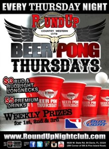 Round Up Thursday Beer Pong