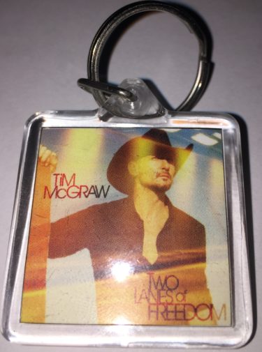 Tim McGraw "Two Lanes of Freedom" Keychain