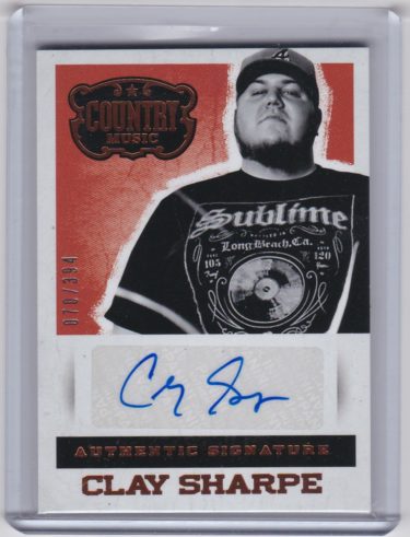 Clay Sharpe (The Lacs) 2015 Panini Country Music Signatures #S-CS - Serial #'d 70/394