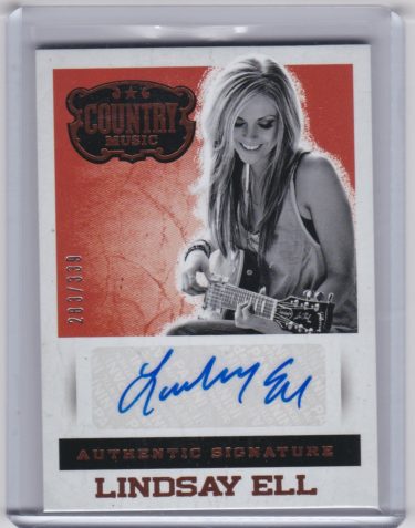 Lindsay Ell 2015 Panini Country Music Signatures #S-LE - Serial #'d 283/339