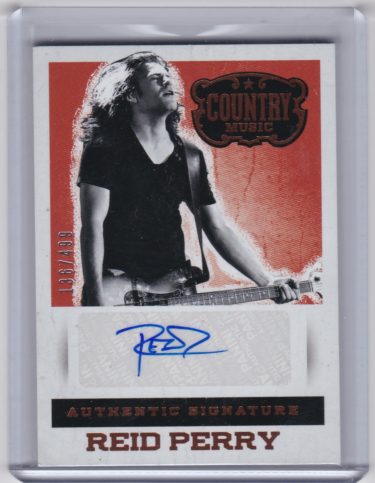 Reid Perry (The Band Perry) 2015 Panini Country Music Signatures #S-RP - Serial #'d 136/499