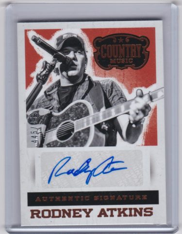 Rodney Atkins 2015 Panini Country Music Signatures #S-RA - Serial #'d 445/499