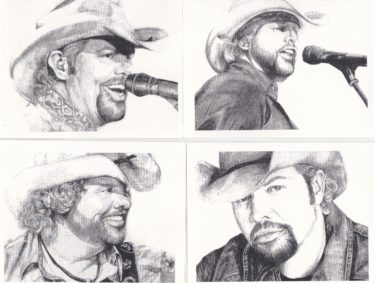 Toby Keith - Set of 4 Cards