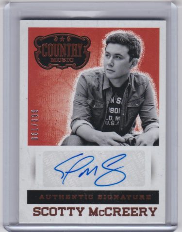 Scotty McCreery 2015 Panini Country Music Signatures #S-SM - Serial #'d 61/399