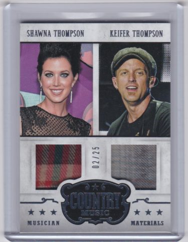 Thompson Square 2015 Panini Country Music Musician Materials Silver #MC-TS - #'d 02/25