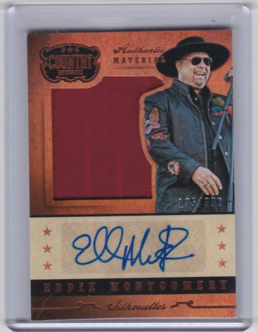Eddie Montgomery 2015 Panini Country Music Silhouette Signature Materials #SI-EM - Serial #'d 135/399