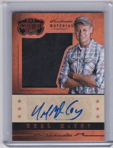 Neal McCoy 2015 Panini Country Music Silhouette Signature Materials #SI-NM - Serial #'d /333