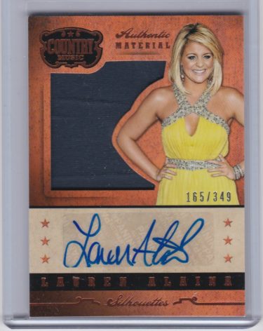 Lauren Alaina 2015 Panini Country Music Silhouette Signature Materials #SI-LA - Serial #'d 165/349