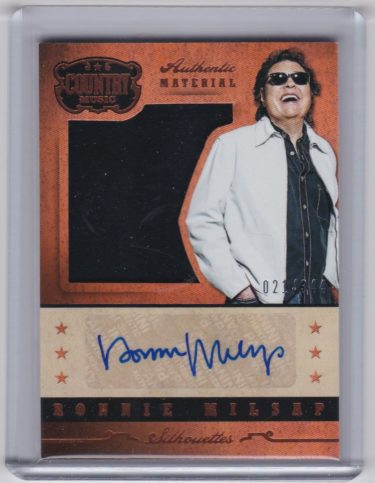 Ronnie Milsap 2015 Panini Country Music Silhouette Signature Materials #SI-RM - Serial #'d /344