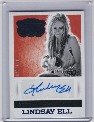 Lindsay Ell 2015 Panini Country Music Signatures Blue #S-LE - Serial #'d 79/199