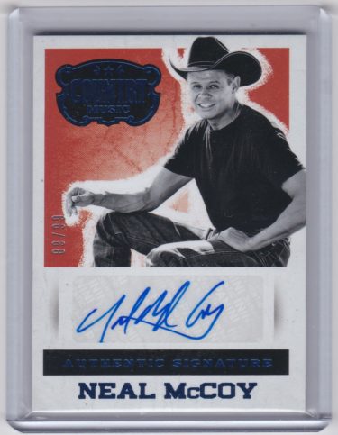 Neal McCoy 2015 Panini Country Music Signatures Blue #S-NMC - Serial #'d 89/99