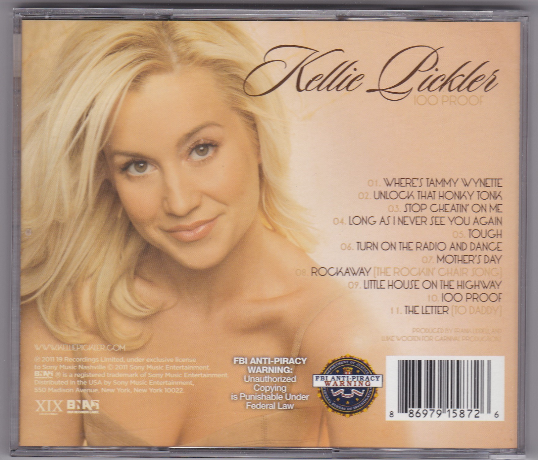 Kellie Pickler 100 Proof Used Cd South Florida Country Music