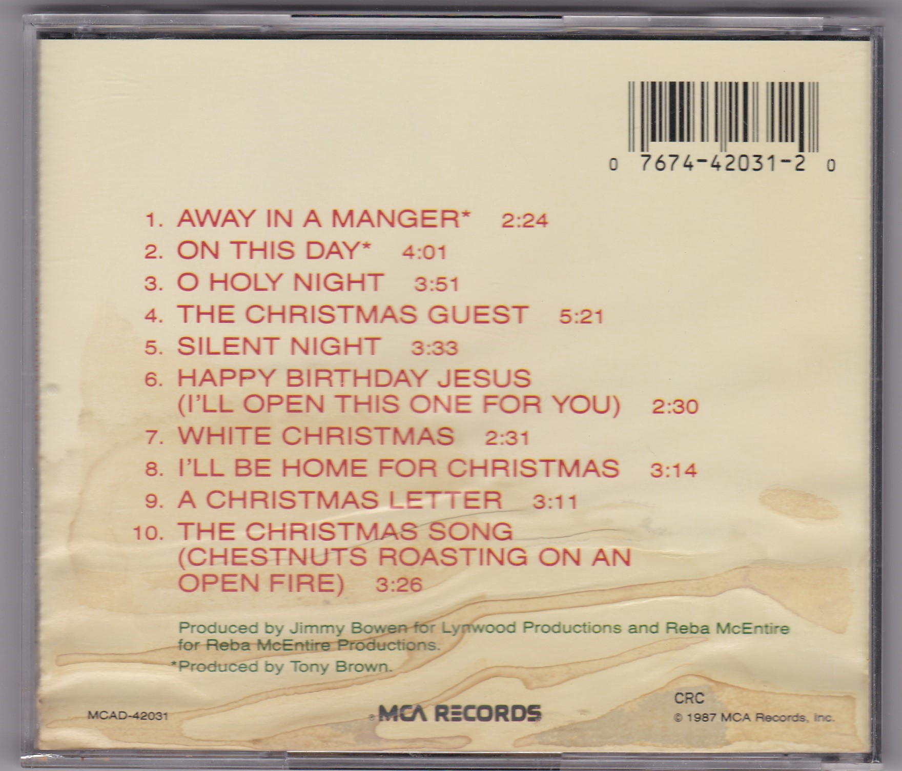 Reba Mcentire Merry Christmas To You Used Cd South Florida