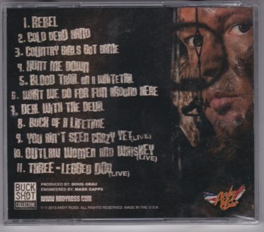 Andy Ross "Cold Dead Hand" - New CD - Image 2
