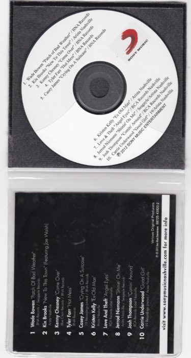 Sony Music Nashville - 2012 Label Sampler CD