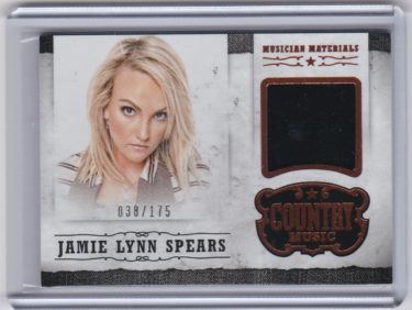 Jamie Lynn Spears 2015 Panini Country Music Musician Materials #M-JLS - Serial #'d 38/175