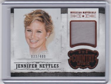 Jennifer Nettles 2015 Panini Country Music Musician Materials #M-JN - Serial #'d 33/499