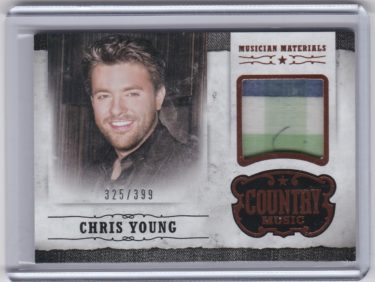 Chris Young 2015 Panini Country Music Musician Materials #M-CY - Serial #'d 325/399
