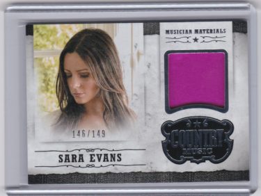 Sara Evans 2015 Panini Country Music Musician Materials Silver #M-SE - Serial #'d 146/149