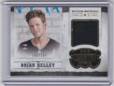 Brian Kelley 2015 Panini Country Music Musician Materials Gold #M-BK - Serial #'d 188/199