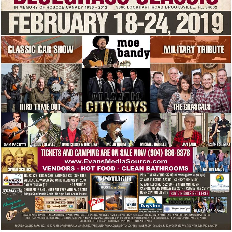 Florida Bluegrass Classic Brooksville South Florida Country Music