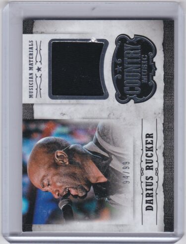 Darius Rucker 2015 Panini Americana Country Music Musician Materials Silver #M-DR - #'d 94/99