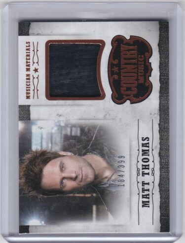 Matt Thomas (Parmalee) 2015 Panini Americana Country Music Musician Materials #M-MT #'d 184/399