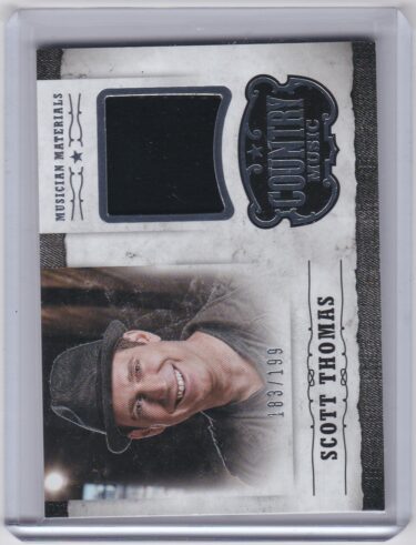 Scott Thomas (Parmalee) 2015 Panini Country Music Musician Materials Silver #M-SCT #'d 183/199