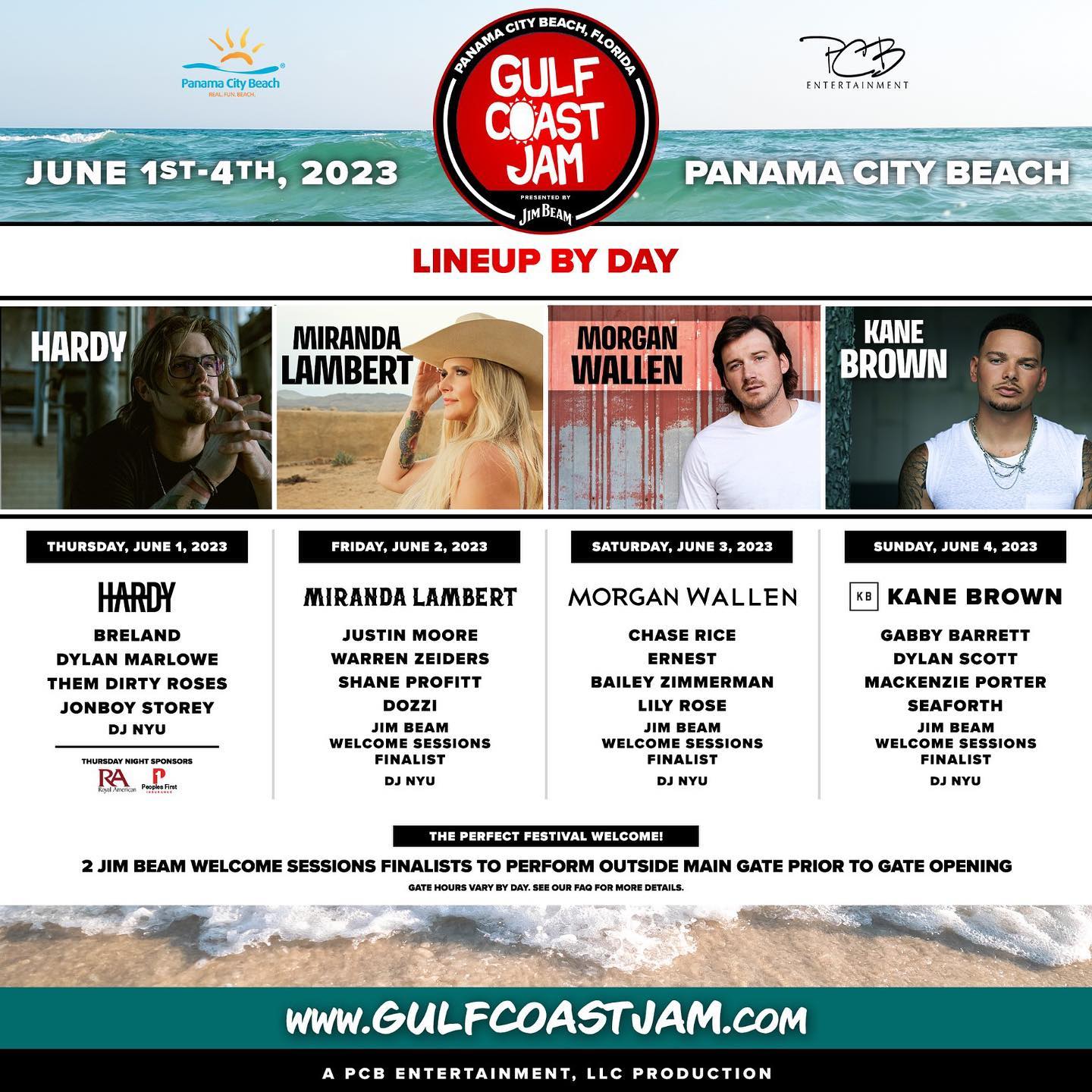 Pepsi Gulf Coast Jam Panama City Beach South Florida Country Music