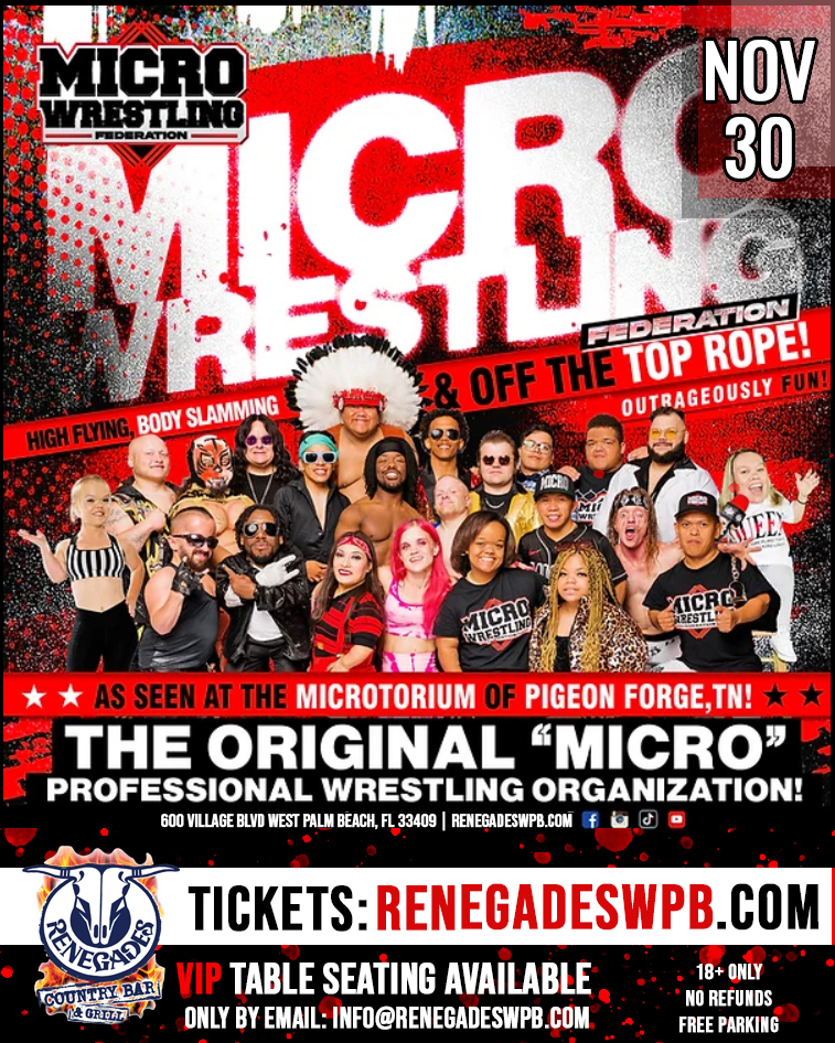 Microwrestling at Renegades - West Palm Beach