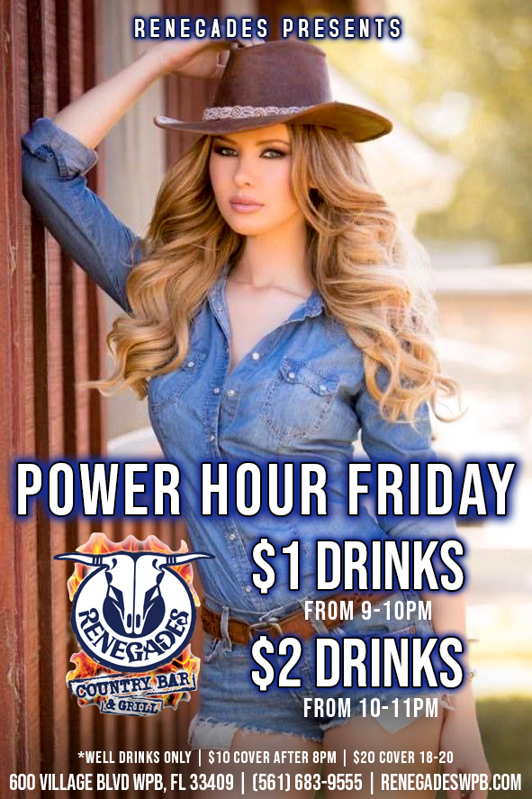 Power Hour Friday at Renegades - West Palm Beach