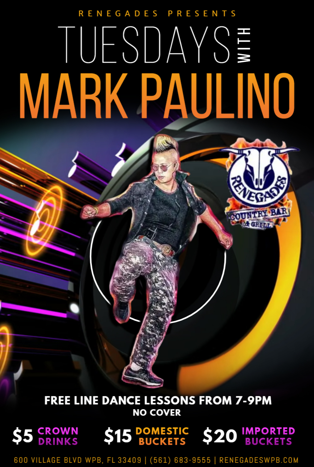 Tuesday's with Mark Paulino at Renegades - West Palm Beach