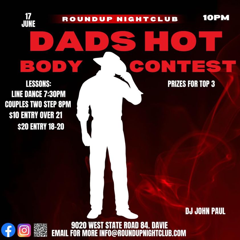 Dads Hot Body Contest at the Round Up - Davie