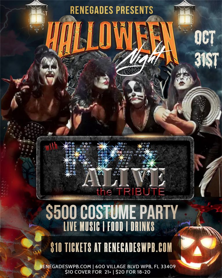 Renegades Presents Halloween Night Kiss Alive the Tribute - West Palm Beach
