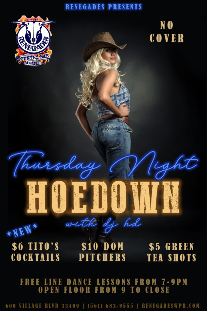Thursday Night Hoedown at Renegades - West Palm Beach