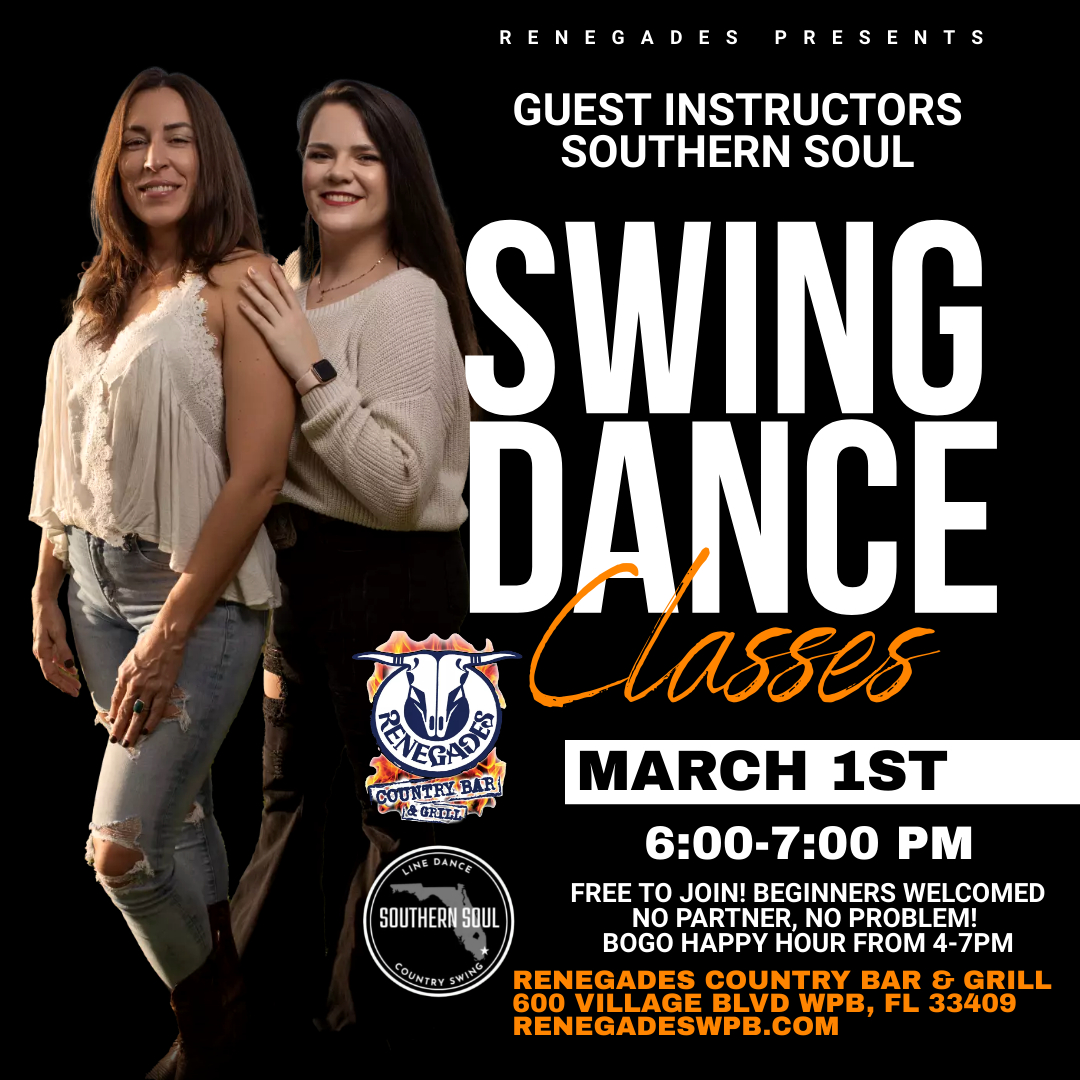 Guest Swing Dance Instructor Southern Soul at Renegades - West Palm Beach