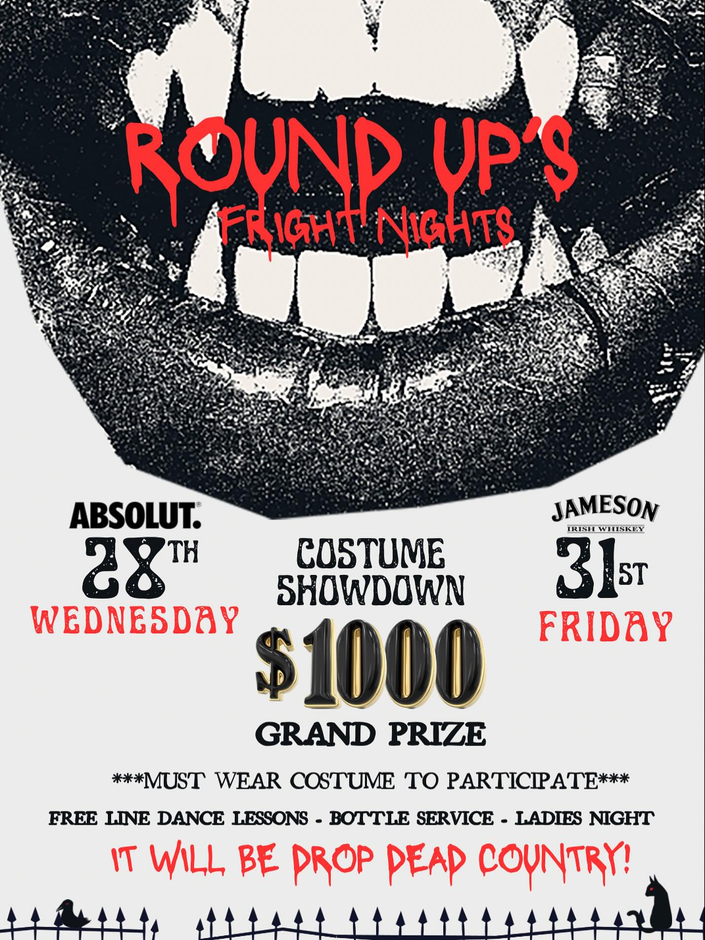 Jameson Fright Night at The Round Up - Davie