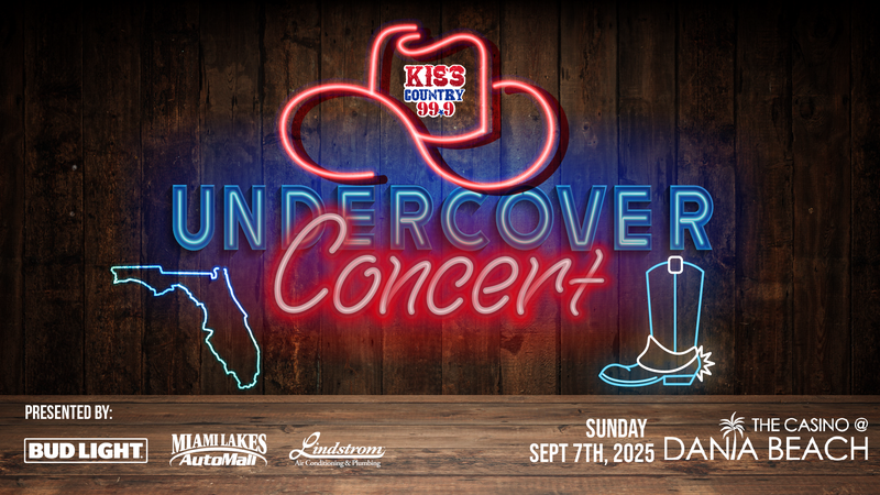 99.9 Kiss Country Undercover Concert - Dania Beach