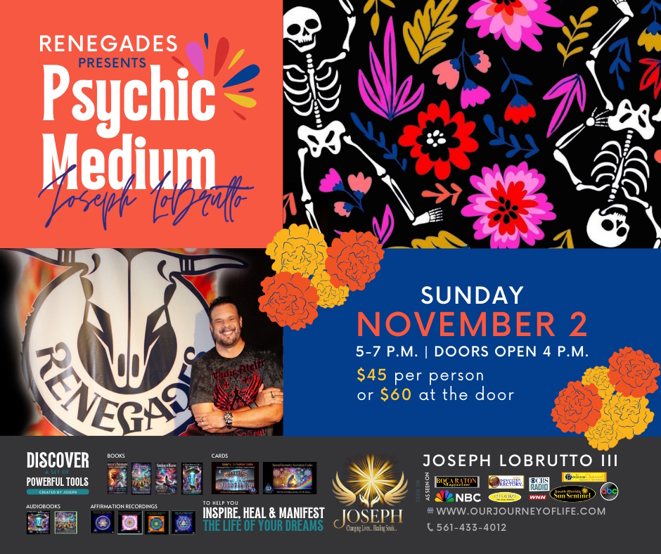 Psychic Medium Joseph Lobrutto II at Renegades - West Palm Beach