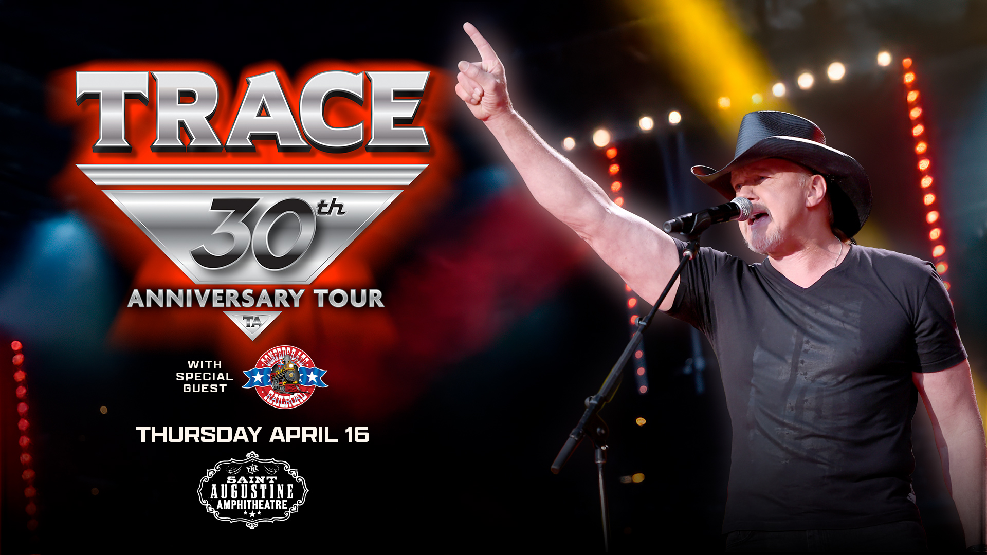 Trace Adkins, Confederate Railroad - St. Augustine