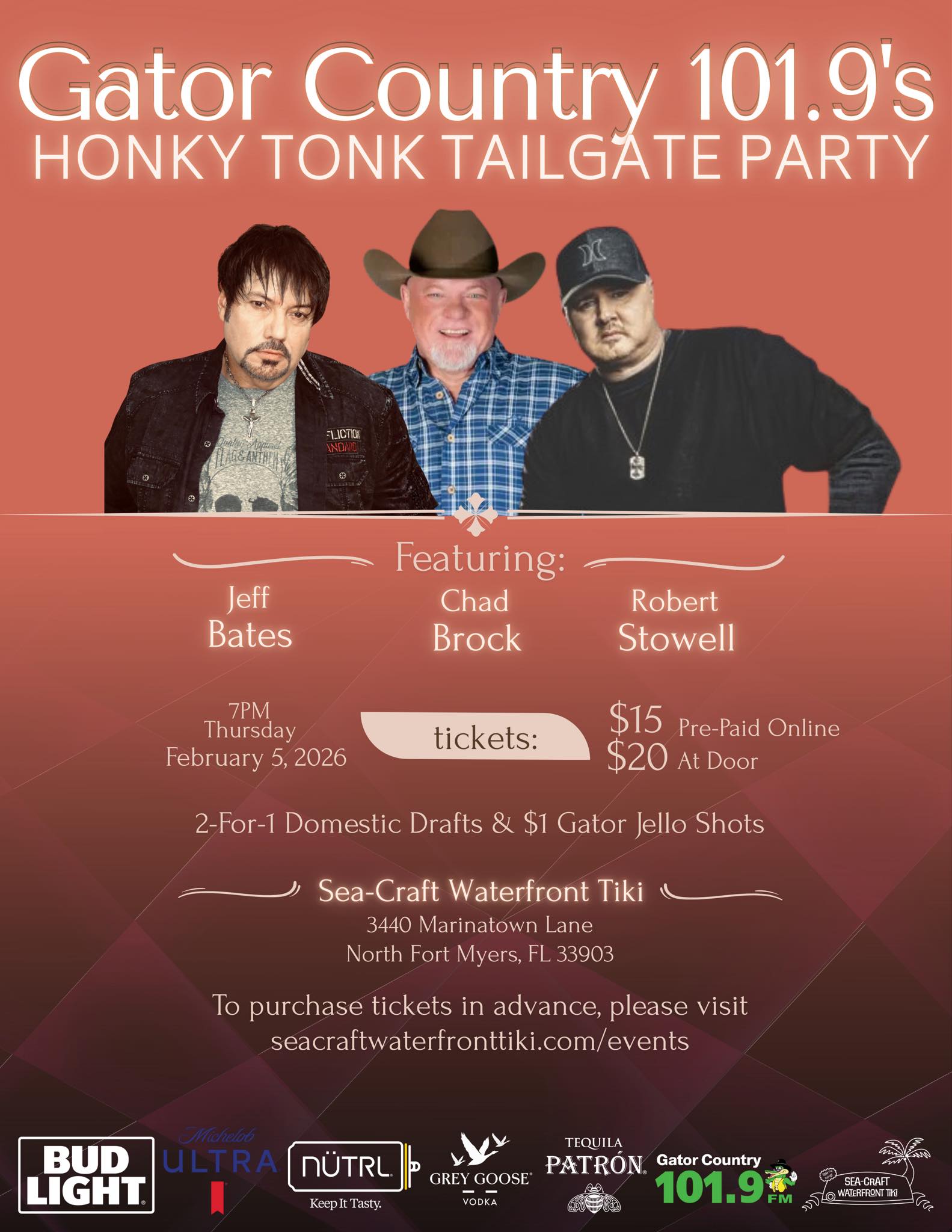 Gator Country 101.9's Honky Tonk Tailgate Party - North Fort Myers