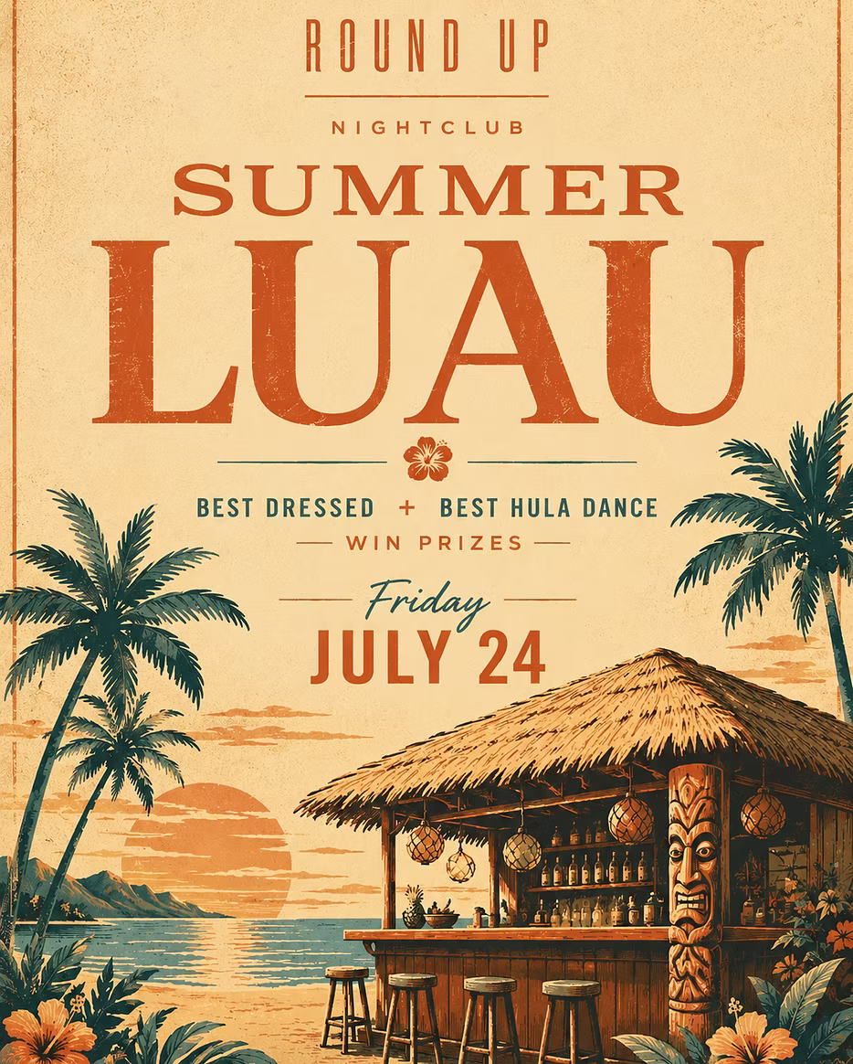 Summer Luau at The Round Up - Davie