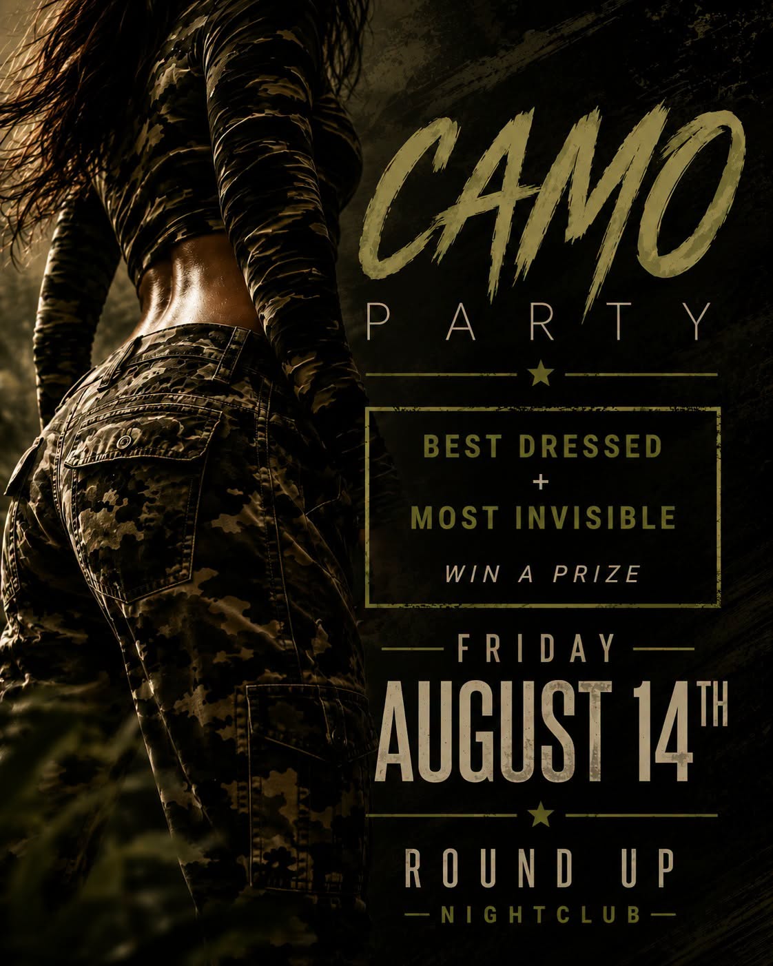 Camo Party at The Round Up - Davie