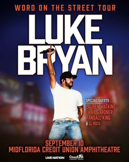 Luke Bryan, Lauren Watkins, Lanie Gardner, Randall King, DJ Rock - Tampa