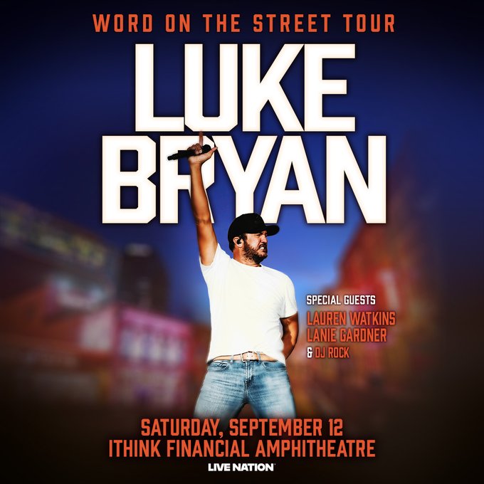 Luke Bryan, Lauren Watkins, Lanie Gardner , DJ Rock - West Palm Beach