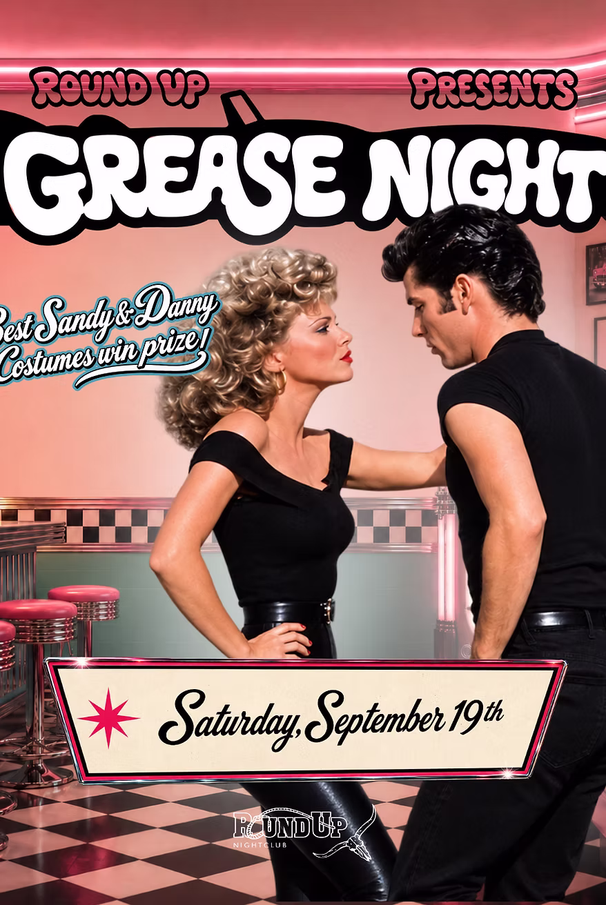 Grease Night at the Round Up - Davie